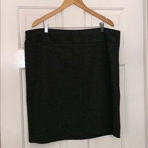 Ashley Stewart Ponte Knit Skirt - Charcoal - 22